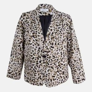 Calvin Klein Leopard Print Blazer